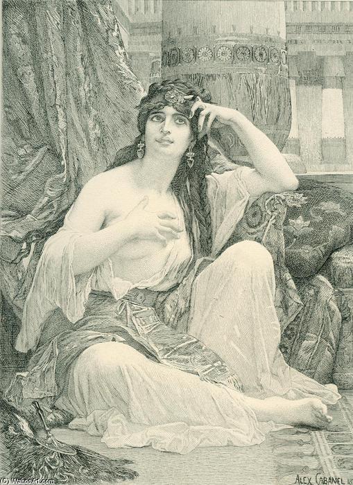 WikiOO.org - אנציקלופדיה לאמנויות יפות - ציור, יצירות אמנות Alexandre Cabanel - Engaving after Cabanel's 'The Sulamite'