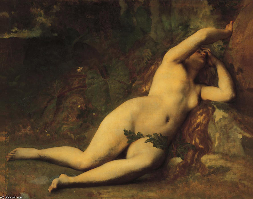 Wikioo.org - The Encyclopedia of Fine Arts - Painting, Artwork by Alexandre Cabanel - Eve After the Fall