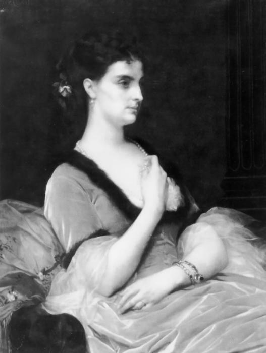 Wikioo.org - The Encyclopedia of Fine Arts - Painting, Artwork by Alexandre Cabanel - Portrait of a Lady