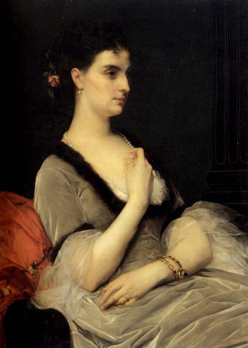 WikiOO.org - Енциклопедия за изящни изкуства - Живопис, Произведения на изкуството Alexandre Cabanel - Portrait of Countess E. A. Vorontsova-Dashkova