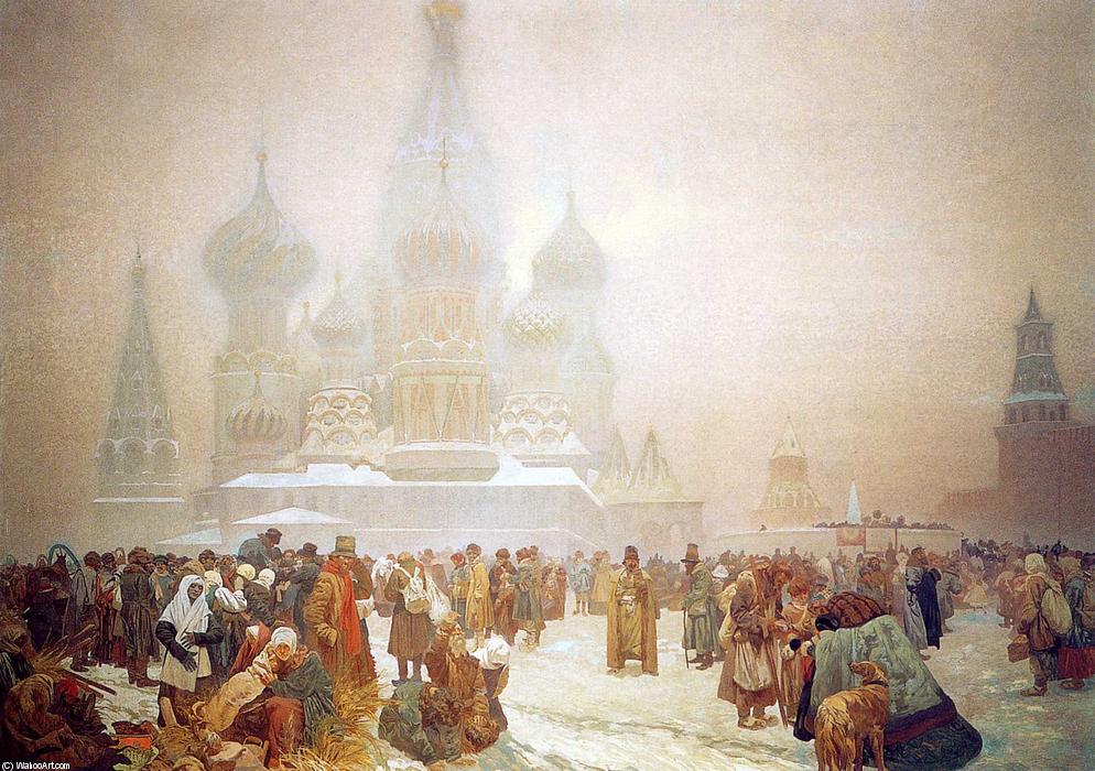 Wikioo.org - The Encyclopedia of Fine Arts - Painting, Artwork by Alfons Maria Mucha - Abolition of Serfdom in Russia