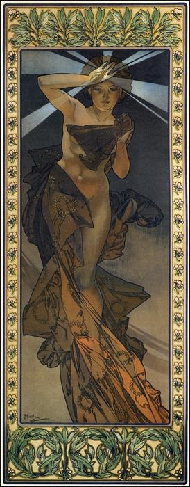 Wikioo.org - The Encyclopedia of Fine Arts - Painting, Artwork by Alphonse Maria Mucha - Morning Star