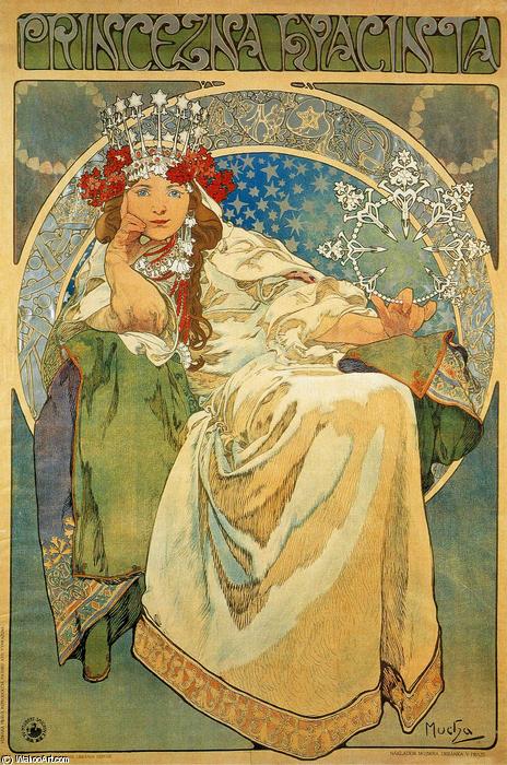 Wikioo.org - The Encyclopedia of Fine Arts - Painting, Artwork by Alphonse Maria Mucha - Princess Hyacinth