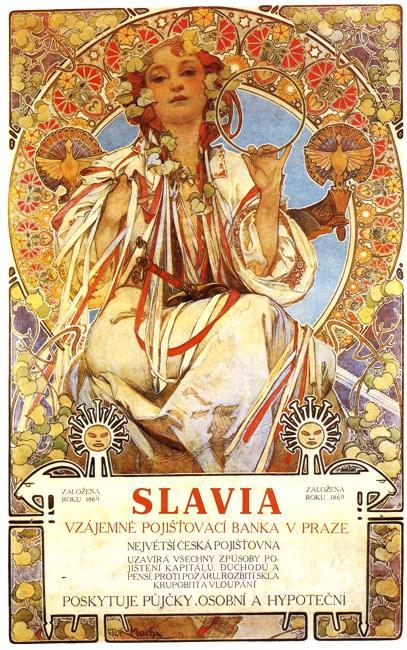WikiOO.org - Енциклопедія образотворчого мистецтва - Живопис, Картини
 Alphonse Maria Mucha - Slavia