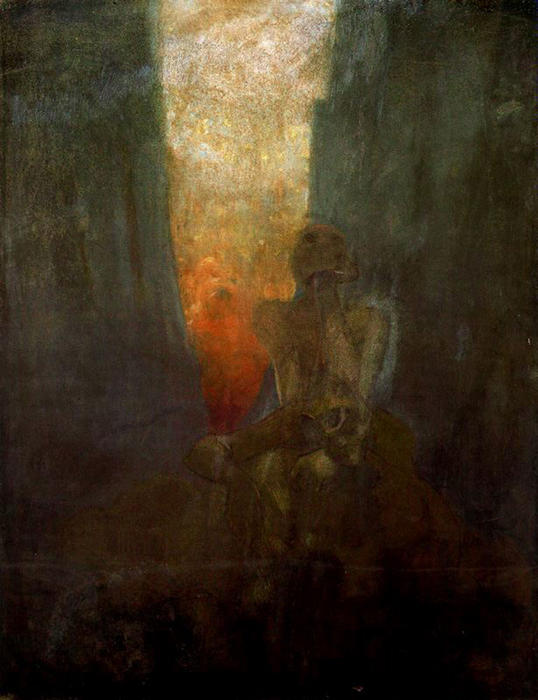 WikiOO.org - Εγκυκλοπαίδεια Καλών Τεχνών - Ζωγραφική, έργα τέχνης Alphonse Maria Mucha - The abyss