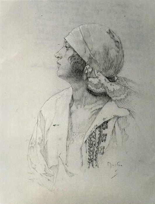 Wikioo.org - Bách khoa toàn thư về mỹ thuật - Vẽ tranh, Tác phẩm nghệ thuật Alphonse Maria Mucha - The Artists Daughter