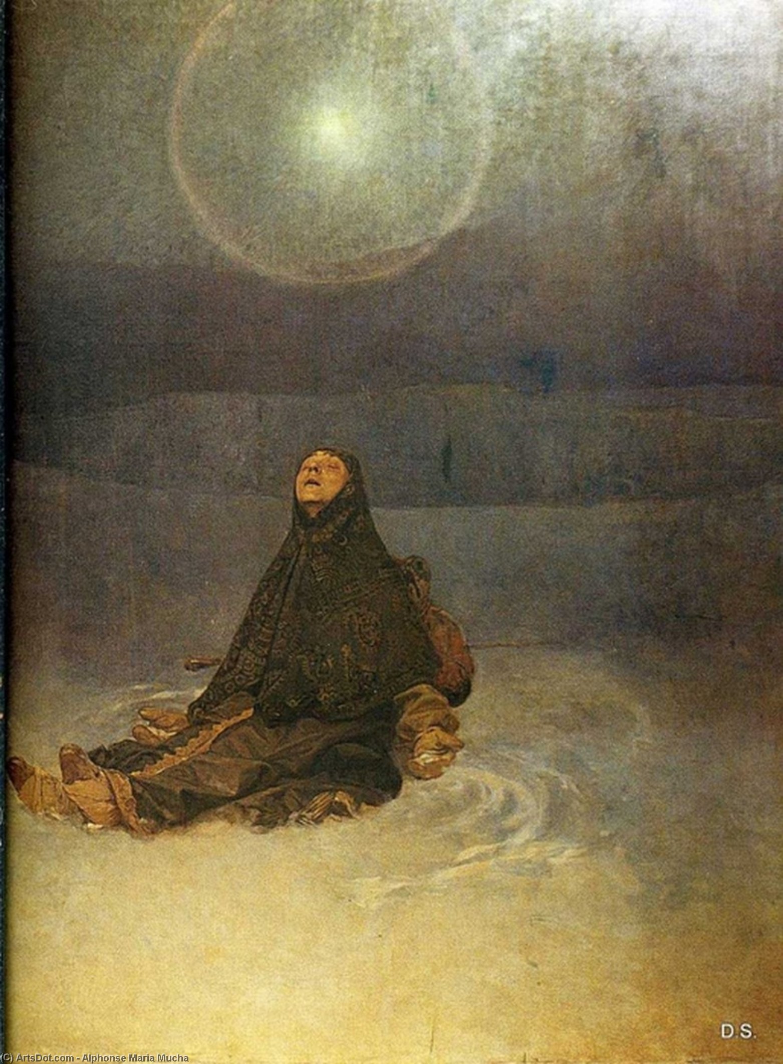 Wikioo.org – L'Enciclopedia delle Belle Arti - Pittura, Opere di Alphonse Maria Mucha - donna il deserto