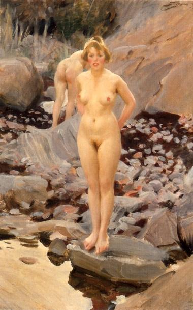 Wikioo.org - The Encyclopedia of Fine Arts - Painting, Artwork by Anders Leonard Zorn - Helga