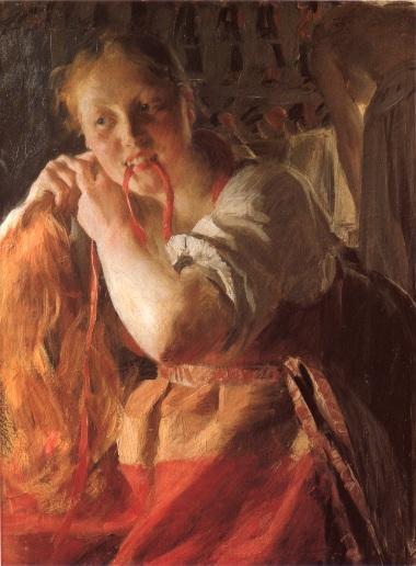 Wikioo.org - The Encyclopedia of Fine Arts - Painting, Artwork by Anders Leonard Zorn - Margit