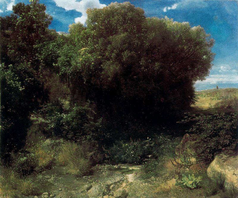 Wikioo.org - The Encyclopedia of Fine Arts - Painting, Artwork by Arnold Bocklin - Campagna Landscape