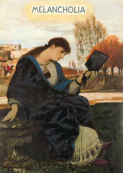 Wikioo.org - The Encyclopedia of Fine Arts - Painting, Artwork by Arnold Bocklin - Melancholia