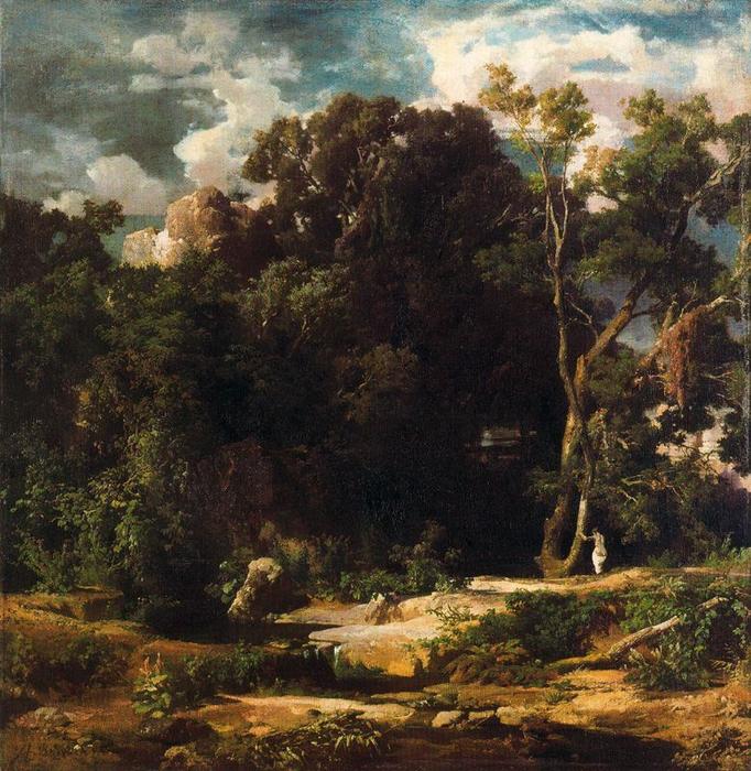 Wikioo.org - The Encyclopedia of Fine Arts - Painting, Artwork by Arnold Bocklin - Paysage romain