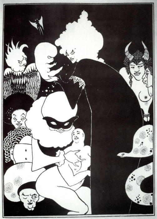 Wikioo.org - The Encyclopedia of Fine Arts - Painting, Artwork by Aubrey Vincent Beardsley - Lucians Strange Creatures