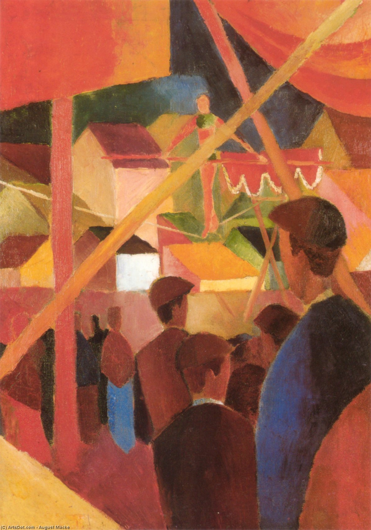 Wikioo.org - The Encyclopedia of Fine Arts - Painting, Artwork by August Macke - Tightrope walker