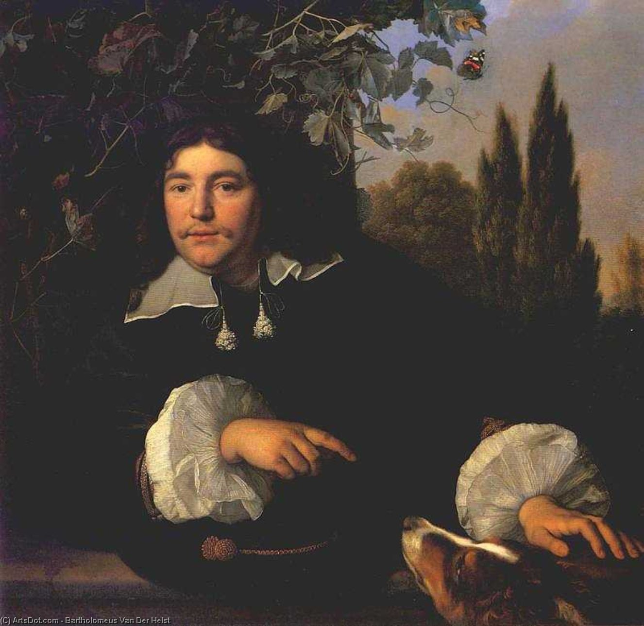 WikiOO.org - Encyclopedia of Fine Arts - Lukisan, Artwork Bartholomeus Van Der Helst - Self-portrait