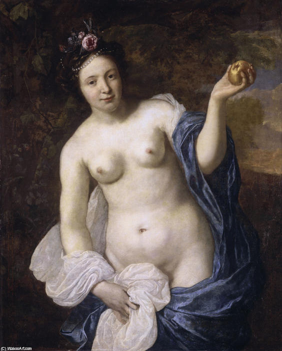 Wikioo.org - The Encyclopedia of Fine Arts - Painting, Artwork by Bartholomeus Van Der Helst - Venus with an apple