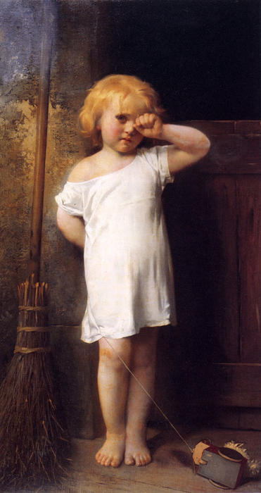 Wikioo.org - The Encyclopedia of Fine Arts - Painting, Artwork by Léon Jean Bazille Perrault - En Penitence