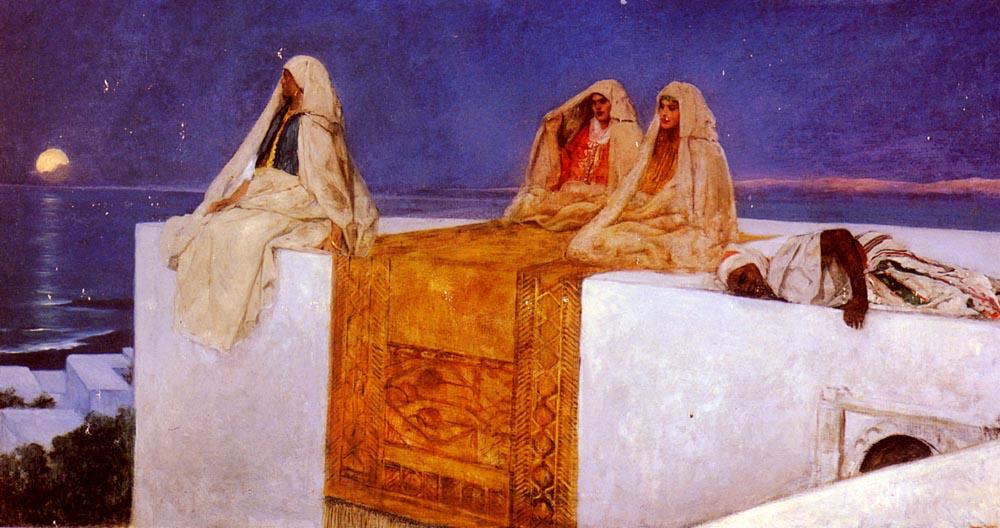 Wikioo.org - Bách khoa toàn thư về mỹ thuật - Vẽ tranh, Tác phẩm nghệ thuật Jean-Joseph Constant (Benjamin-Constant) - Arabian Nights