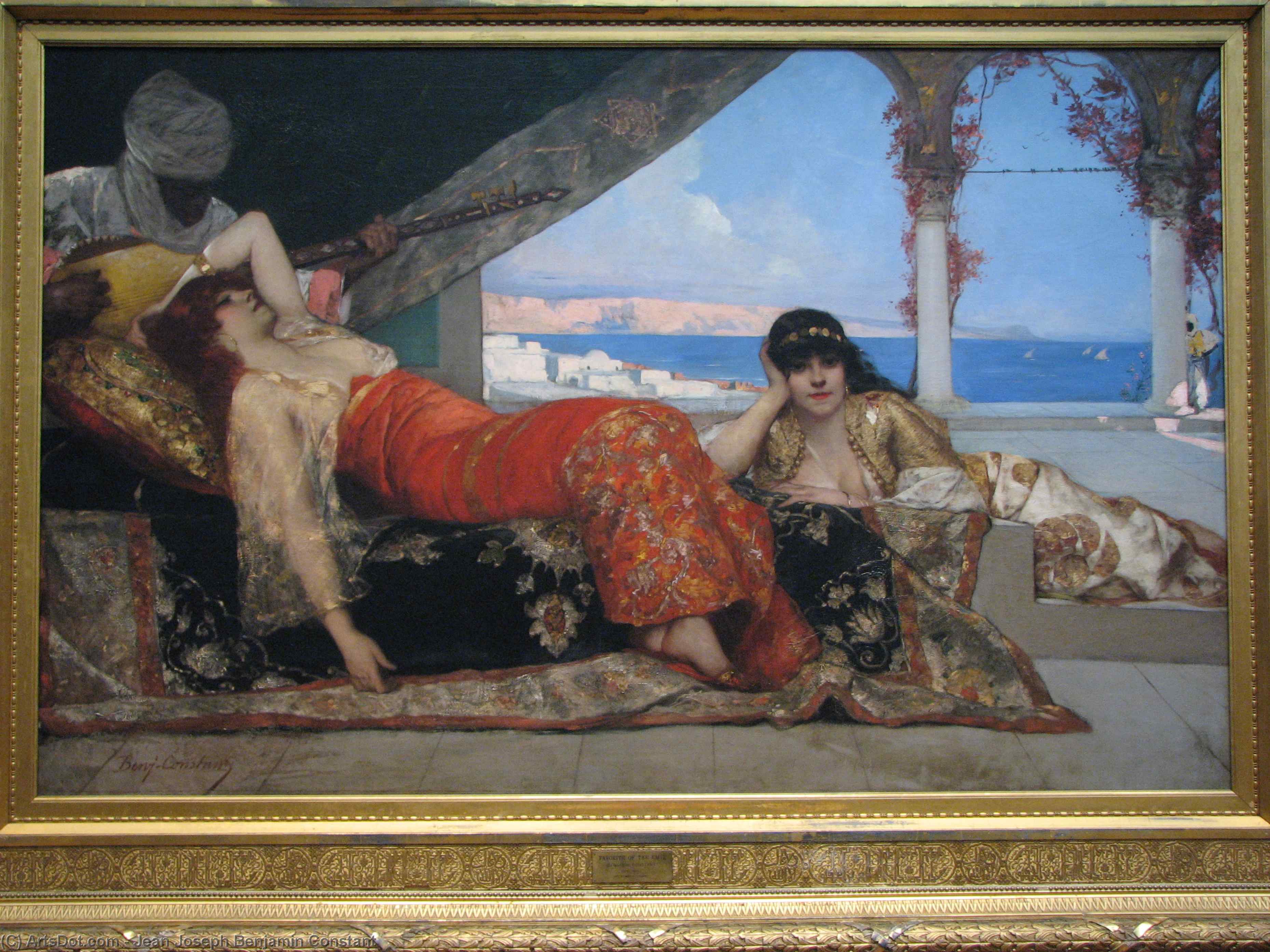 Wikioo.org - Bách khoa toàn thư về mỹ thuật - Vẽ tranh, Tác phẩm nghệ thuật Jean-Joseph Constant (Benjamin-Constant) - Favorite of the Emir
