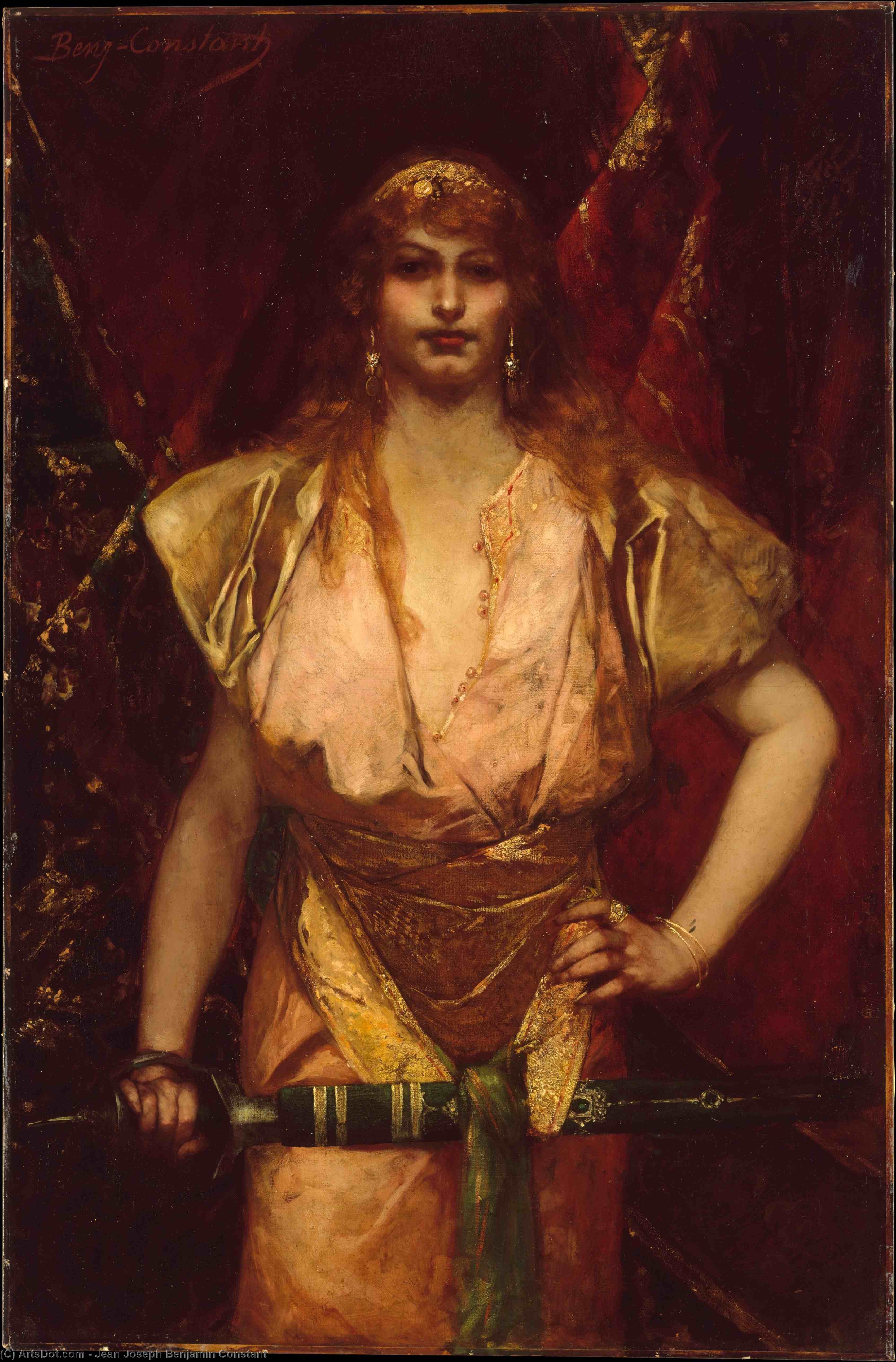 WikiOO.org - Encyclopedia of Fine Arts - Målning, konstverk Jean-Joseph Constant (Benjamin-Constant) - Judith