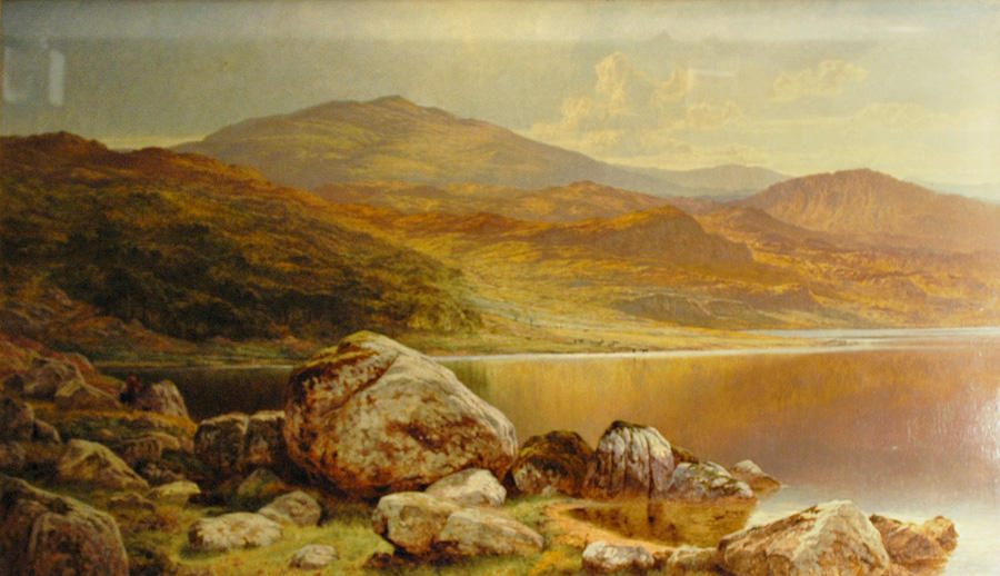 Wikioo.org - The Encyclopedia of Fine Arts - Painting, Artwork by Benjamin Williams Leader - A FINE DAY IN AUTUMN, NORTH WALES