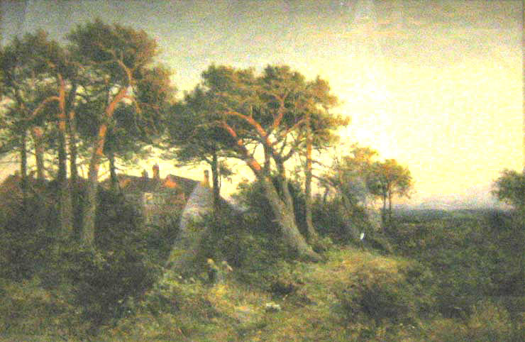 Wikioo.org - The Encyclopedia of Fine Arts - Painting, Artwork by Benjamin Williams Leader - EVENING'S LAST GLEAM