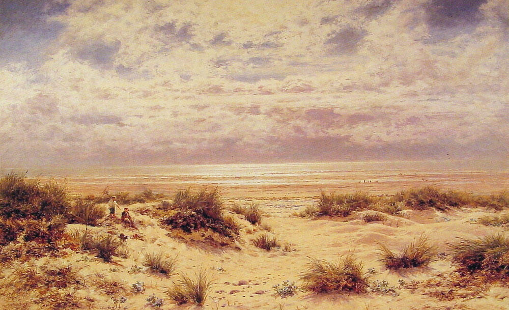 Wikioo.org - The Encyclopedia of Fine Arts - Painting, Artwork by Benjamin Williams Leader - Low Tide on the South Coast