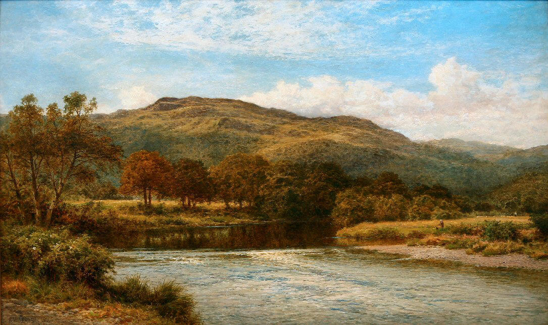 Wikioo.org - The Encyclopedia of Fine Arts - Painting, Artwork by Benjamin Williams Leader - THE CONWAY NEAR BETTWS-Y-COED
