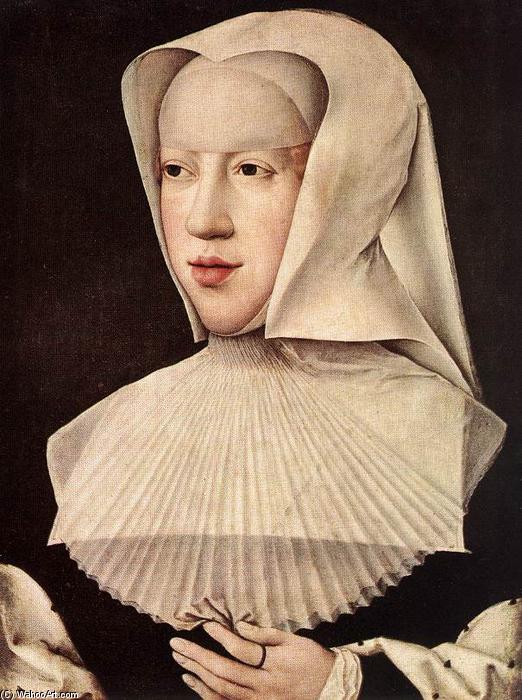 Wikioo.org - The Encyclopedia of Fine Arts - Painting, Artwork by Bernaert Van Orley - Portrait of Margareta van Oostenrijk