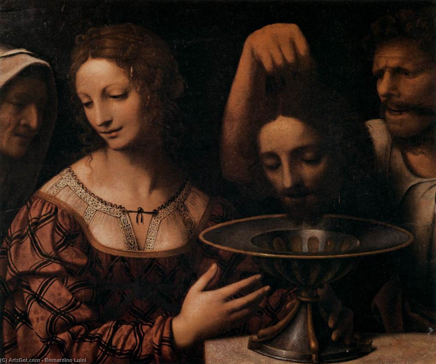 Wikioo.org - The Encyclopedia of Fine Arts - Painting, Artwork by Bernardino Luini - Salome