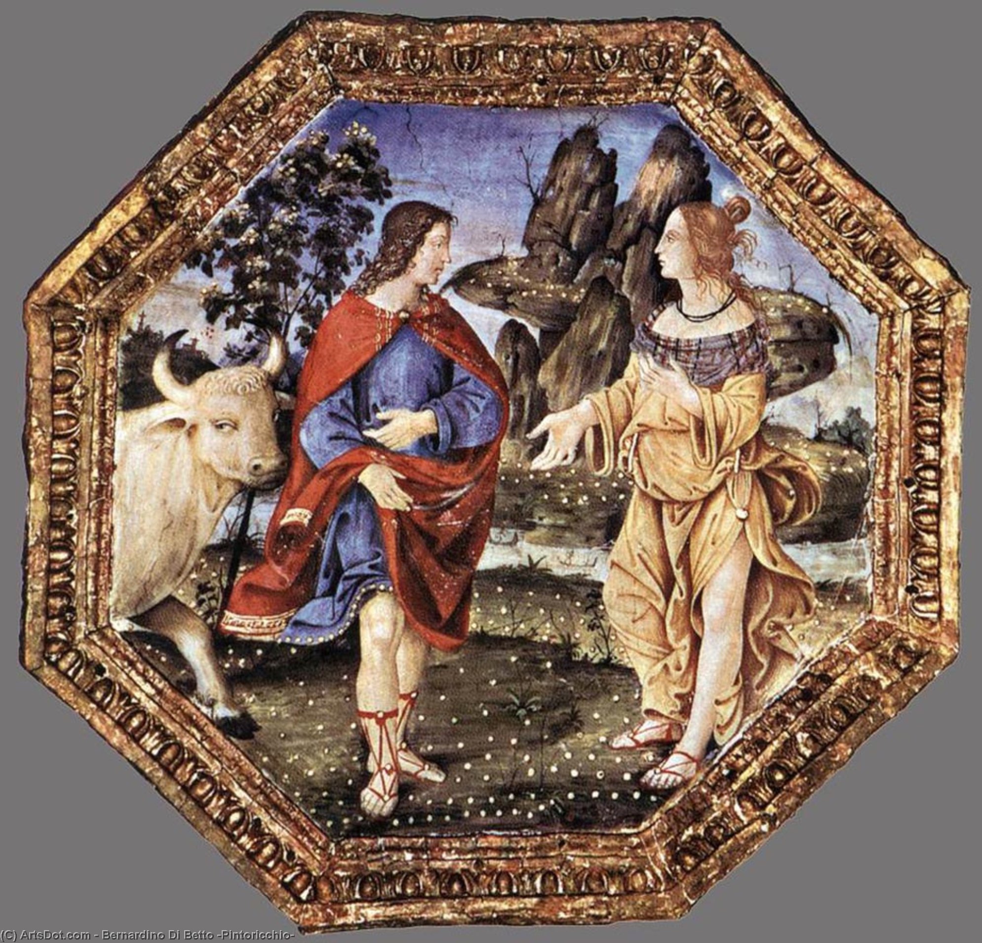 Wikioo.org - The Encyclopedia of Fine Arts - Painting, Artwork by Bernardino Di Betto (Pintoricchio) - Ceiling decoration