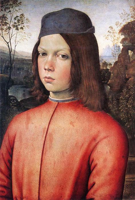 Wikioo.org - The Encyclopedia of Fine Arts - Painting, Artwork by Bernardino Di Betto (Pintoricchio) - Portrait of a boy