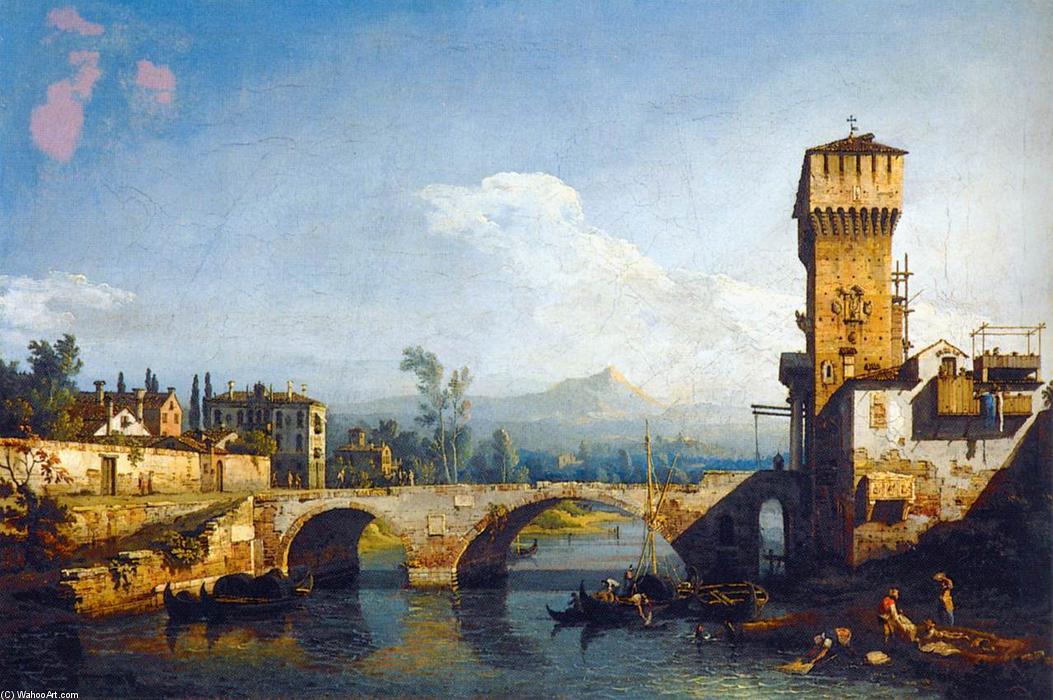 Wikioo.org - The Encyclopedia of Fine Arts - Painting, Artwork by Bernardo Bellotto - Capriccio Padovano
