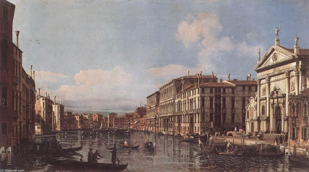 Wikioo.org - The Encyclopedia of Fine Arts - Painting, Artwork by Bernardo Bellotto - View of the Grand Canal at San Stae