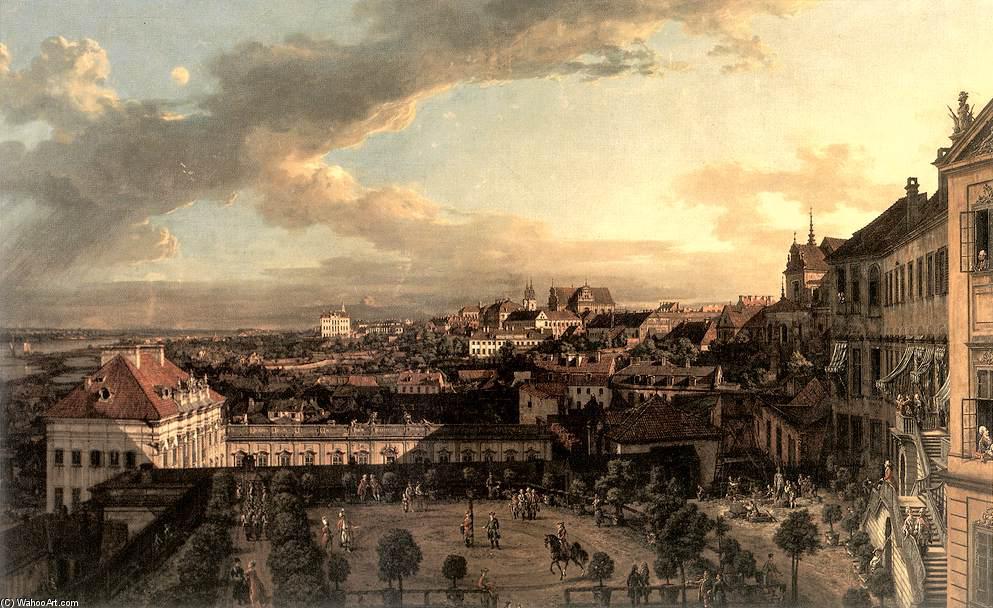 Wikioo.org – La Enciclopedia de las Bellas Artes - Pintura, Obras de arte de Bernardo Bellotto - vista de Varsovia  de  el  Real  palacio