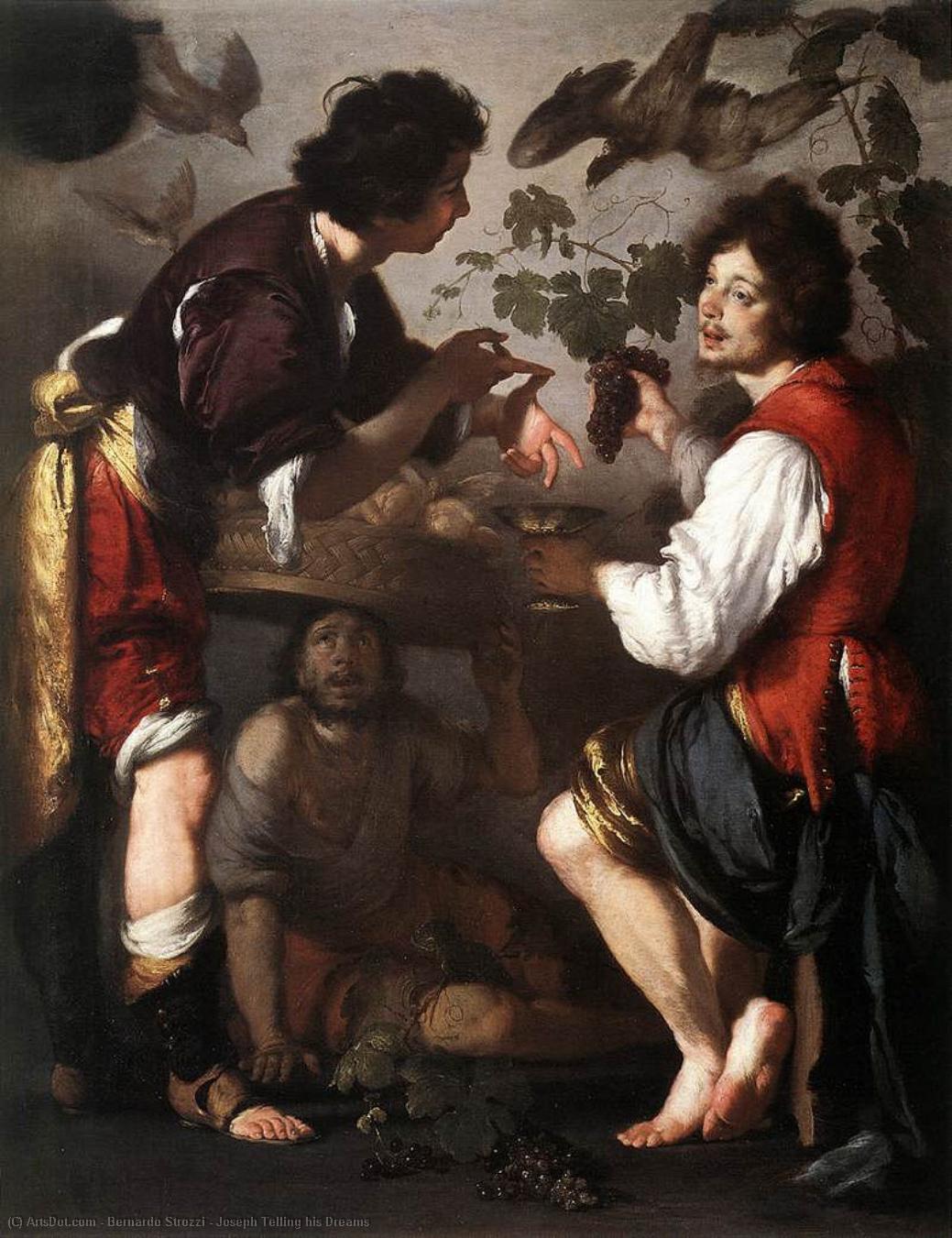 Wikioo.org - The Encyclopedia of Fine Arts - Painting, Artwork by Bernardo Strozzi - Joseph Telling his Dreams