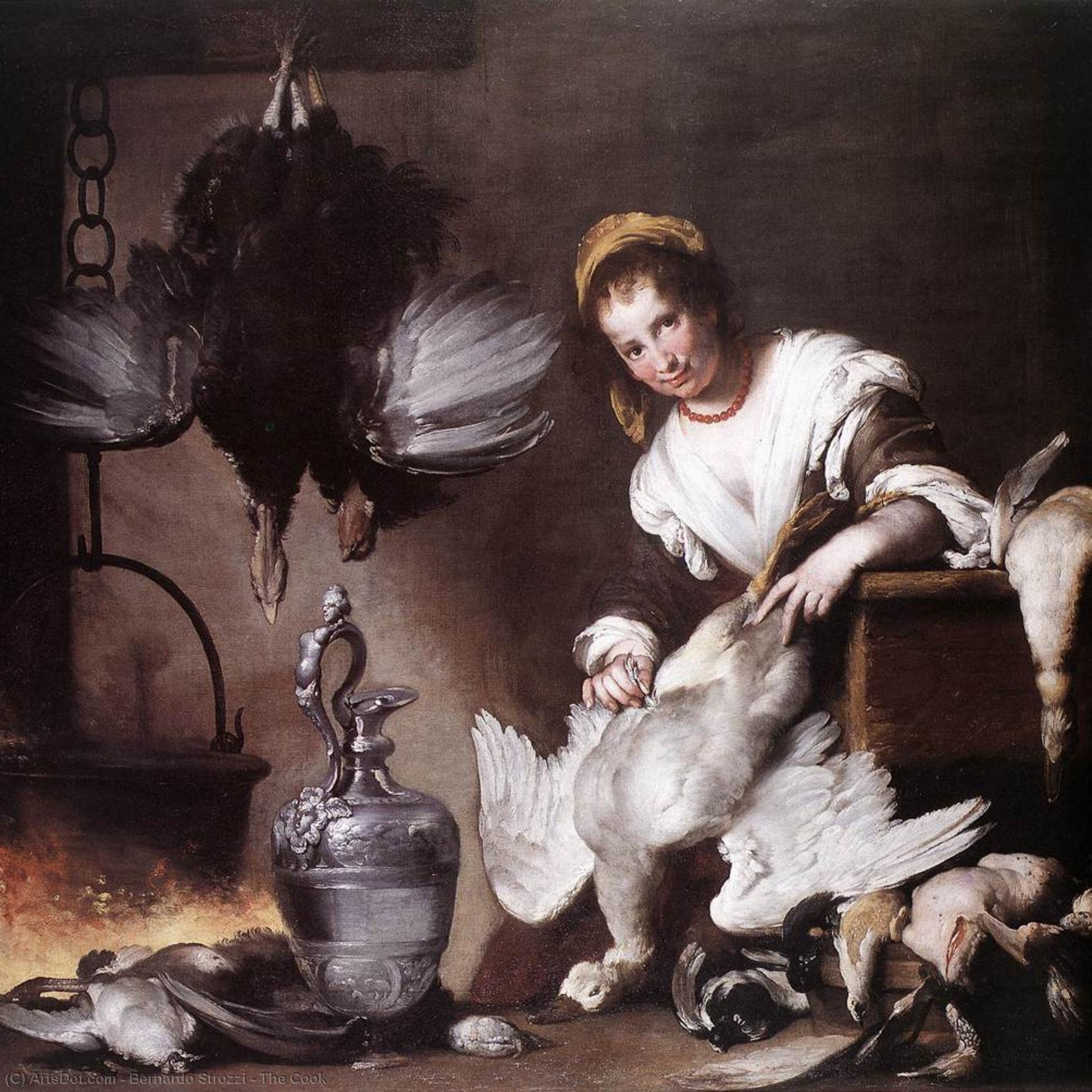 Wikioo.org – L'Enciclopedia delle Belle Arti - Pittura, Opere di Bernardo Strozzi - il cucinare