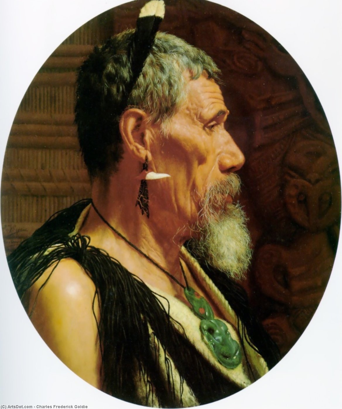 Wikioo.org - สารานุกรมวิจิตรศิลป์ - จิตรกรรม Charles Frederick Goldie - Anaha Te Rahui