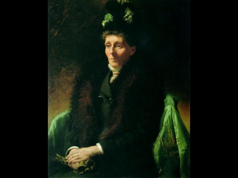 Wikioo.org - The Encyclopedia of Fine Arts - Painting, Artwork by Charles Frederick Goldie - Portrait of the artist's mother, Maria Goldie