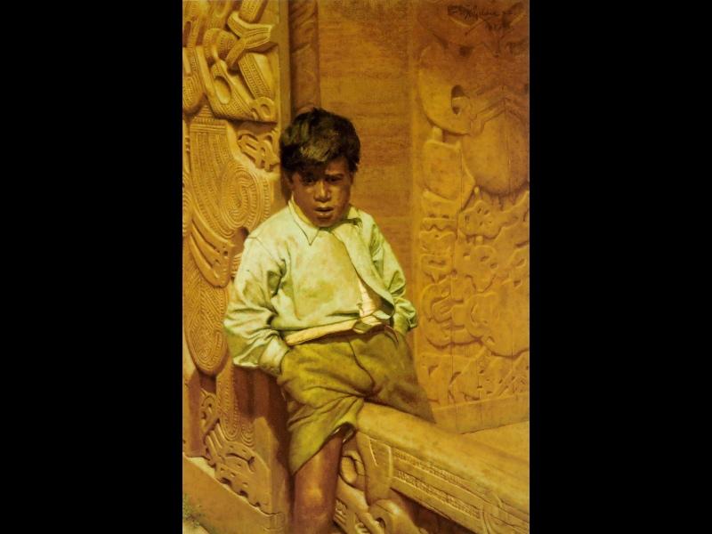 WikiOO.org - אנציקלופדיה לאמנויות יפות - ציור, יצירות אמנות Charles Frederick Goldie - The Heir Apparent