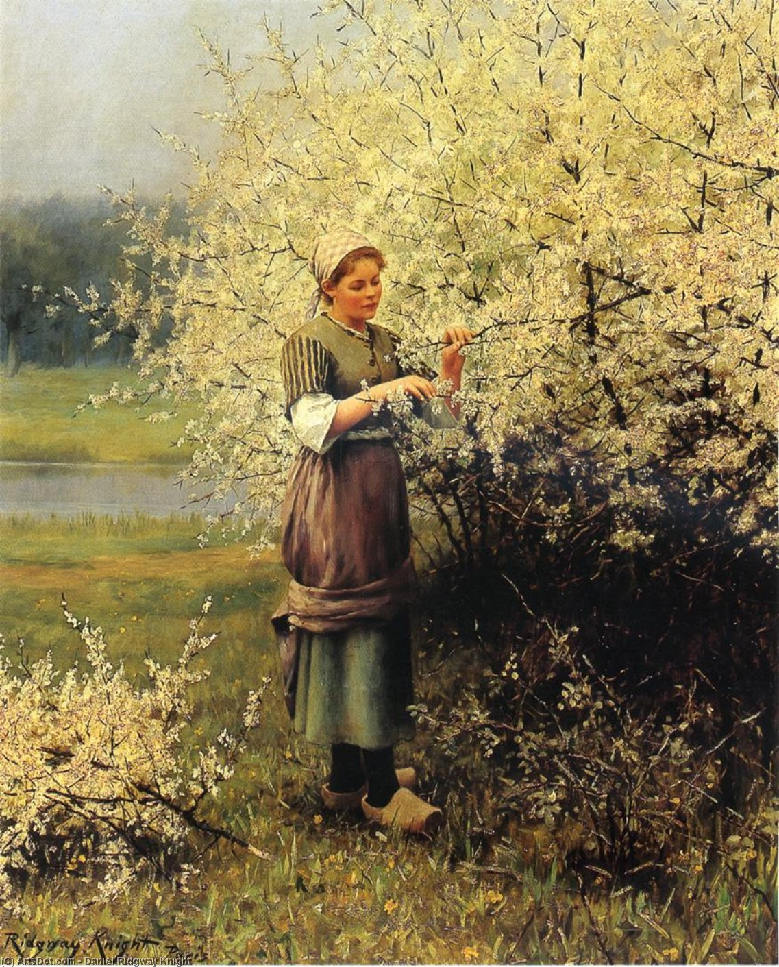 Wikioo.org - The Encyclopedia of Fine Arts - Painting, Artwork by Daniel Ridgway Knight - Spring Blossoms