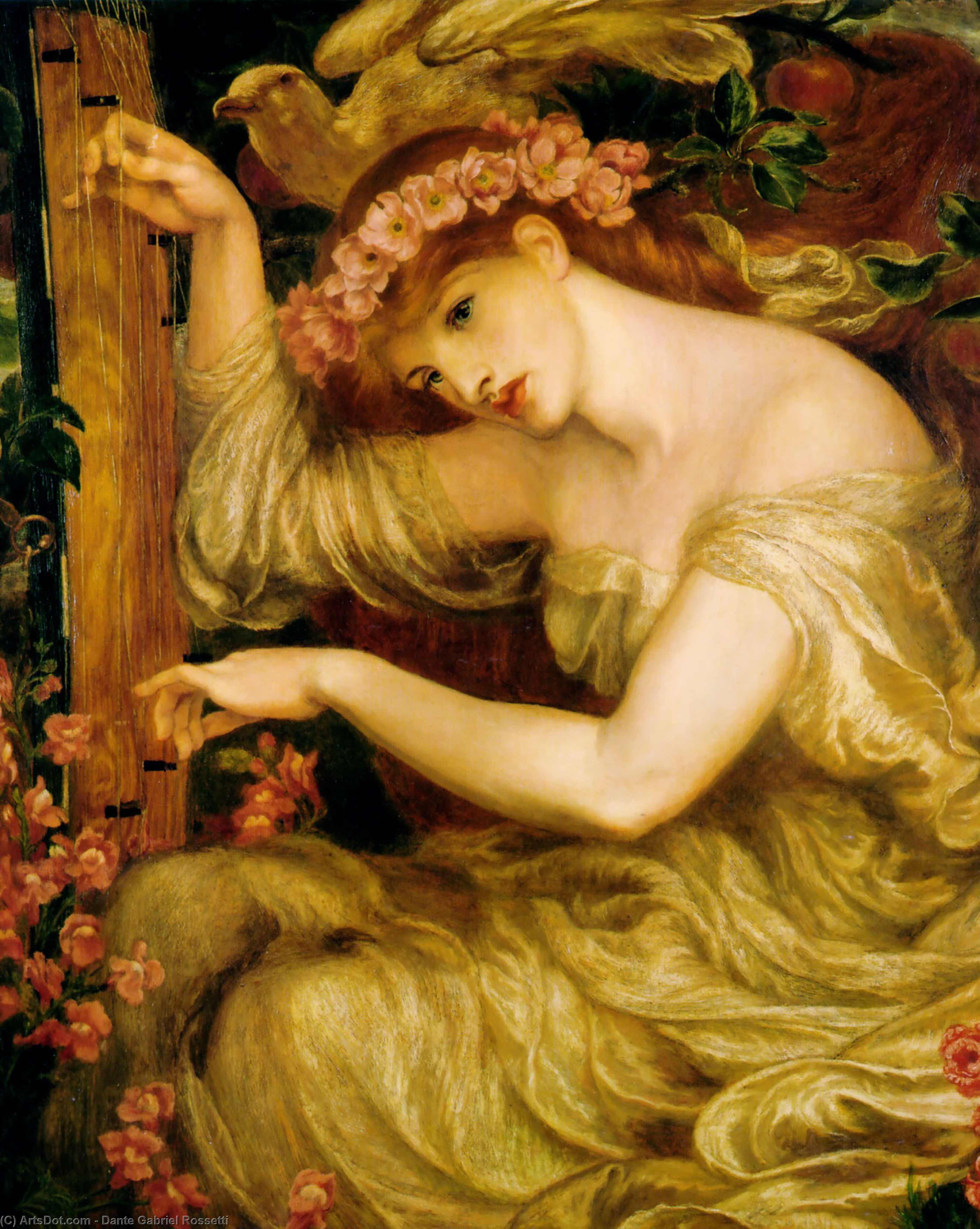 WikiOO.org - Encyclopedia of Fine Arts - Maľba, Artwork Dante Gabriel Rossetti - A Sea Spell