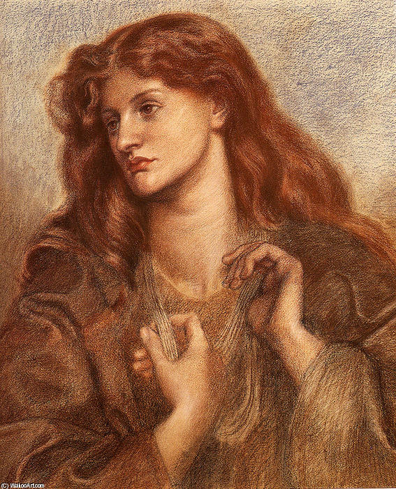 WikiOO.org - Енциклопедия за изящни изкуства - Живопис, Произведения на изкуството Dante Gabriel Rossetti - Alexa Wilding