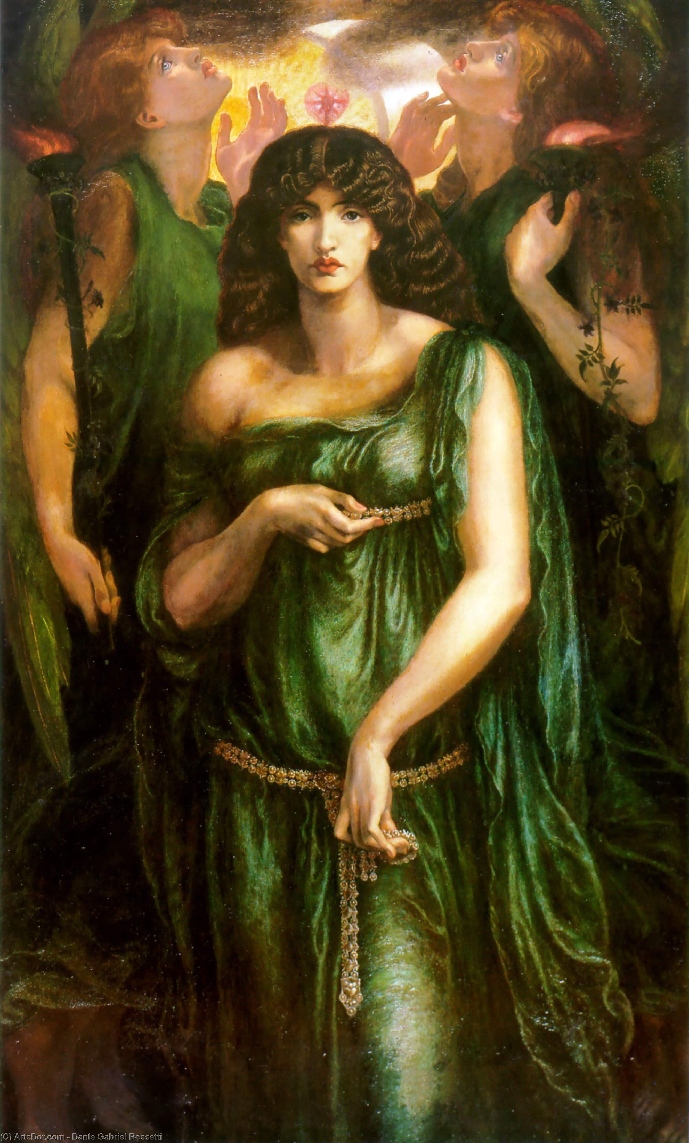 WikiOO.org - Encyclopedia of Fine Arts - Maalaus, taideteos Dante Gabriel Rossetti - Astarte Syriaca