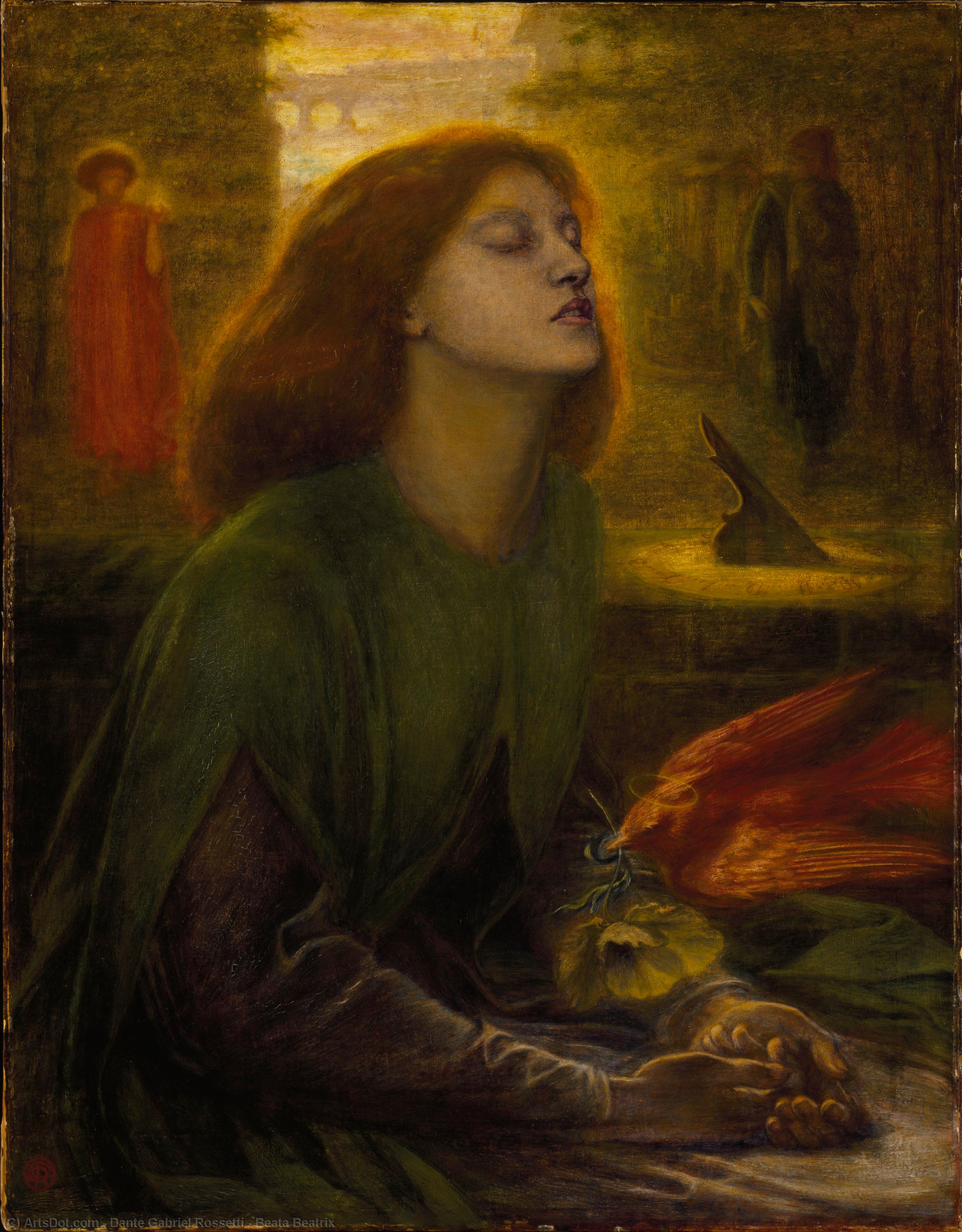 WikiOO.org - Encyclopedia of Fine Arts - Maleri, Artwork Dante Gabriel Rossetti - Beata Beatrix