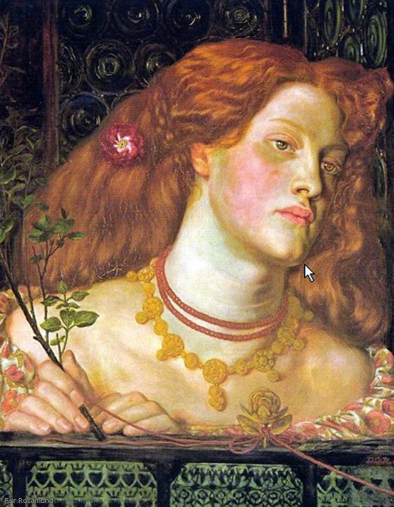Wikioo.org - The Encyclopedia of Fine Arts - Painting, Artwork by Dante Gabriel Rossetti - Fair Rosamund