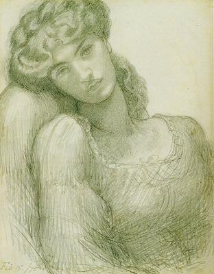 WikiOO.org - Enciklopedija dailės - Tapyba, meno kuriniai Dante Gabriel Rossetti - Jane Morris 1