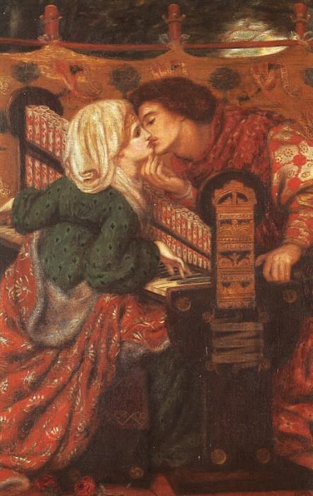 Wikioo.org - The Encyclopedia of Fine Arts - Painting, Artwork by Dante Gabriel Rossetti - King Rene's Honeymoon