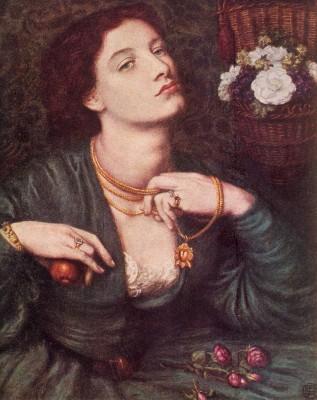 WikiOO.org - Encyclopedia of Fine Arts - Malba, Artwork Dante Gabriel Rossetti - Monna Pomona