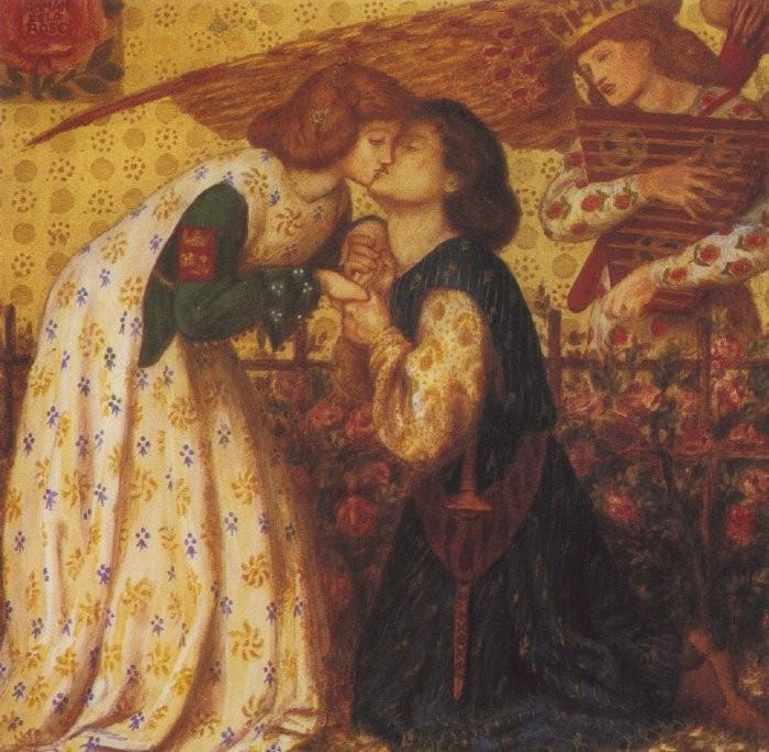 WikiOO.org - Encyclopedia of Fine Arts - Maľba, Artwork Dante Gabriel Rossetti - Roman de la Rose